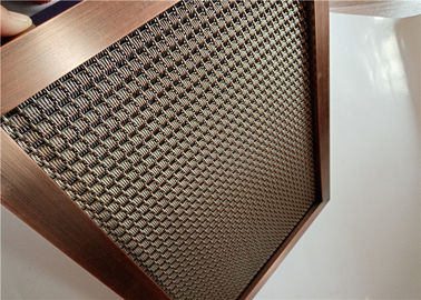 Pre - los paneles de malla de alambre arquitectónicos tejidos prensados con el marco versátil de la espina dorsal