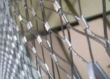 Cuerda de alambre de acero inoxidable de la virola flexible 316 Mesh For Zoo Fence