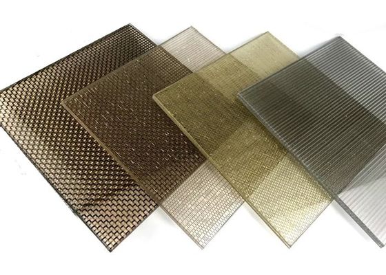 La tela decorativa del metal laminó PVB de cristal para los divisores de la habitación