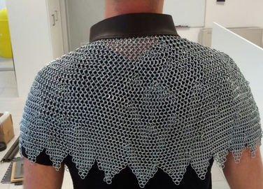 Tipo soldado con autógena ronda Ring Weave Stainless Steel Metal Mesh Glove And Body Security