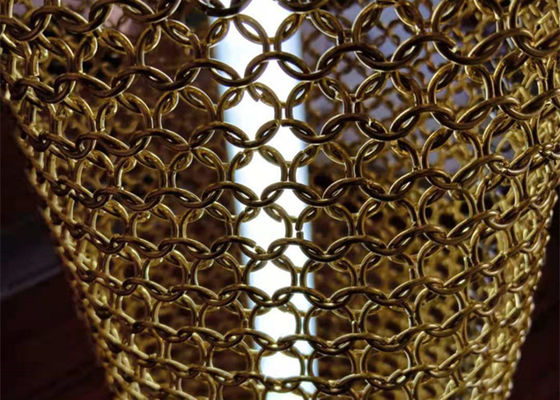 Pañería de la bobina del metal del anillo 2.5m m de Chainmail del acero inoxidable para la pantalla