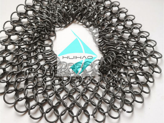 Ring Chainmail redondo teje el metal Ring Mesh Space Dividers de 1.2m m x de 12m m