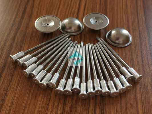 Clavos de acero inoxidables de la soldadura del CD, pernos bimetálicos del aislamiento de 3m m con las lavadoras de fijación de aluminio del uno mismo del arreglo de la base de la soldadura