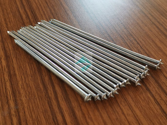 2,7 X pernos de aluminio con la cabeza plana, clavos de la soldadura del CD de 75M M de la soldadura de perno prisionero del CD de 10Ga X 110m m con la lavadora de fijación del uno mismo