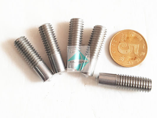 Pernos acanalados anulares de acero inoxidables de la soldadura de perno prisionero, acero suave plateado de cobre M5 - soldador Pins With Threaded del perno prisionero M12