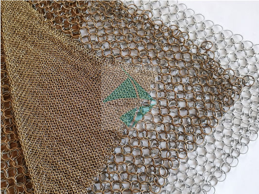Firepe defiende lacSs304 el metal Ring Mesh Antique Colored Finished