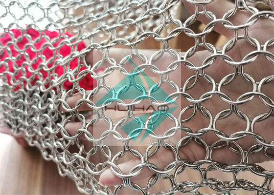Chainmail soldó con autógena el metal Ring Mesh For Facade Decoration de Pvd