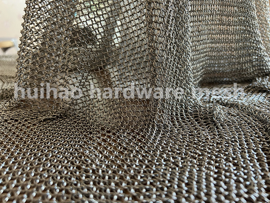 7m m Od Mesh Curtain Chain Mail Small de acero inoxidable Ring For Wall