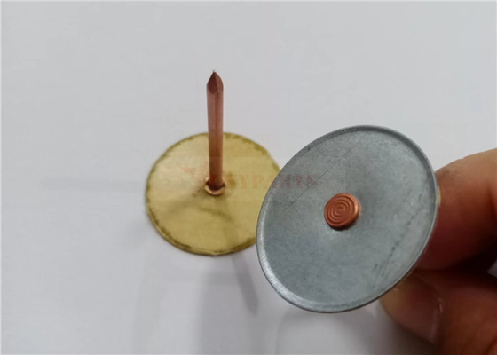 12 Ga X 38 mm Pinos de soldadura de cabeza con cápsula para aislamiento HVAC