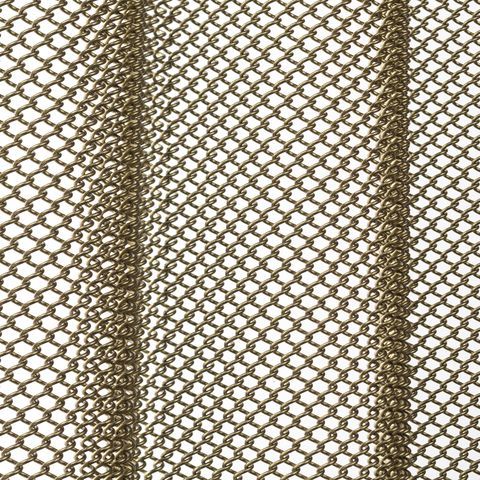 Cortina de aluminio de la malla de alambre del metal de la bobina con el final superficial de encargo para la decoración