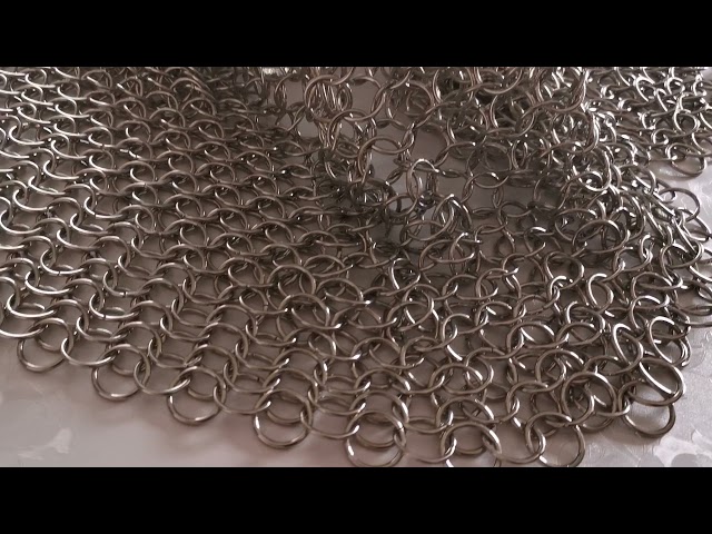 Aleación de aluminio Chainmail alrededor de Ring Mesh, metal Ring Mesh del divisor de la decoración