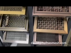 Pared de separación arquitectónica de alambre tejido de malla de carne de acero inoxidable de diámetro plano