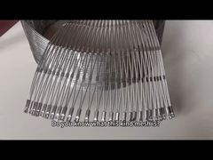 Suministro directo de fábrica de malla de cable de acero inoxidable tipo férula para aplicaciones de barandillas